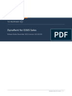 Release Notes - DynaRent For D365 Sales - 10.0.30.45