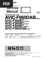 Avic-F960bt - Manual de Servicos