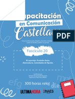 Capacitación en Comunicación Castellana - Fascículo 20. FINAL