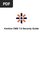 Kentico CMS 7.0 Security Guide