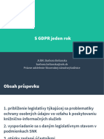 S GDPR Jeden Rok