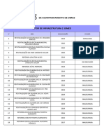 Planilha de Acompanhamento de Obras