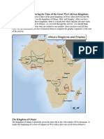 History of Africa During The Time of The Great West African Kingdoms