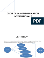 Droit de La Communication Internationale