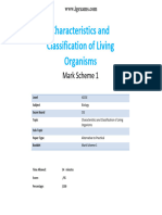 1.1 Characteristics and Classification of Living Organisms - MS - CIE IGCSE Biology Practicals - L