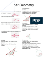 Planar Geometry - Unit 2 Summary 