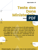 Teste Dons Ministeriais