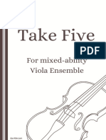 Take Five For Multi Level Viola Ensemble