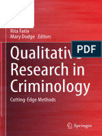 Qualitative Research in Criminology: Rita Faria Mary Dodge Editors