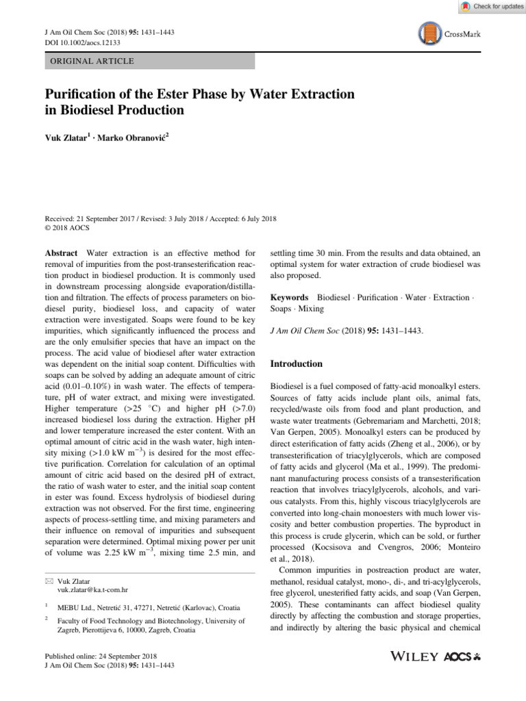 j-americ-oil-chem-soc-2018-zlatar-purification-of-the-ester-phase