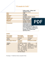 El Mundo de Sofía Analisis de La Pelicula NV