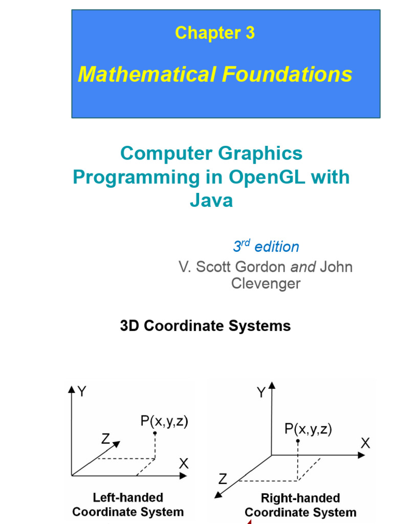 OpenGL 3D Math for Java Developers | PDF | Matrix (Mathematics) | Rotation