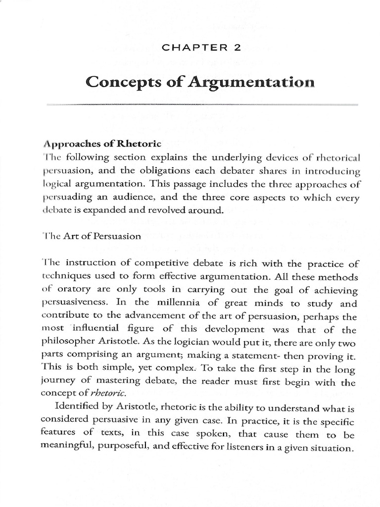 Debate Class Reading 1 | PDF