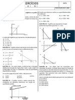 Aula de Exercícios - Função Afim