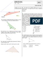 Aula de Exercícios - Seno Cosseno