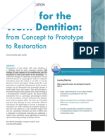 CPR for the Worn Dentition- From Concept to Prototype to Restoration.
