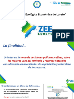 ZEE Del Departamento de Loreto para El Desarrollo Sostenible de La Amazonía GORE Loreto