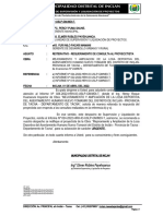 Informe #154-2022-ERP-USLP-GM-MDI - REITERATIVO - REQUERIMIENTO DE CONSULTA AL PROYECCTISTA - LOSA TOMASIRI