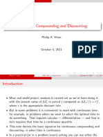 Continuous Discounting and Compounding