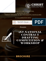 Brochure - 1st NATIONAL CONTRACT DRAFTING COMPETITION WORKSHOP