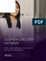 Example Job Offer Letter Template