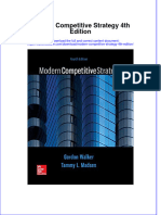 Full Download Modern Competitive Strategy 4th Edition PDF