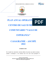 Plan Anual Operativo 2022