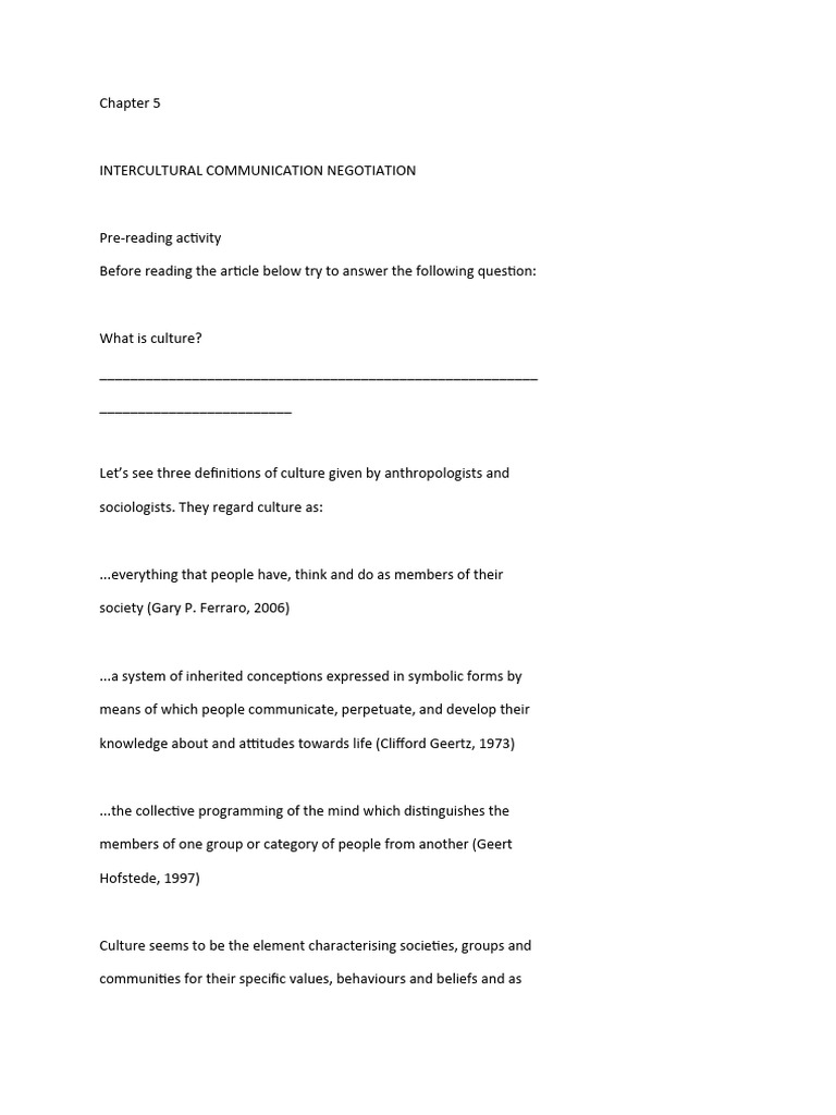 Intercultural Communication Insights | PDF | Cross Cultural ...