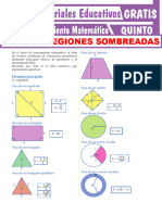 Área de Regiones Sombreadas para Quinto Grado de Secundaria