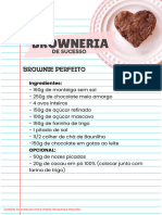 Receita Brownie Perfeito