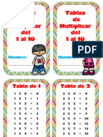 Tablas de Multiplicar Modelo Libre