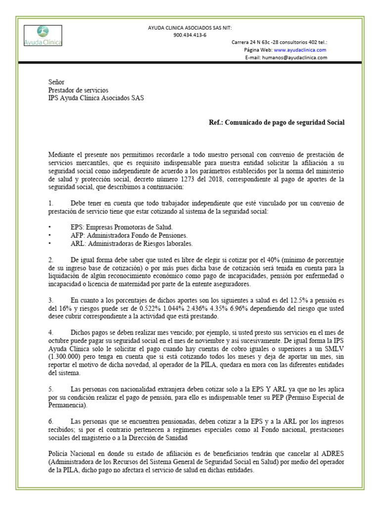 Carta de Seguridad Social 2024 PDF Pensión Bienestar