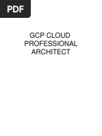 GCP Cloud Professional Architect