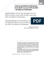 3.RV24 Aplicabilidad de Los Beneficios Tributarios Ley 2010 de 2019, Ley 2155 de 2021 y Ley 2277 de 2022