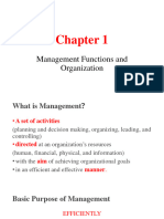 Chapter 1 (Management Functions and Organization)