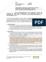 PSG 033 2021 Edital Online Nep Rio Branco Vagas Unidade
