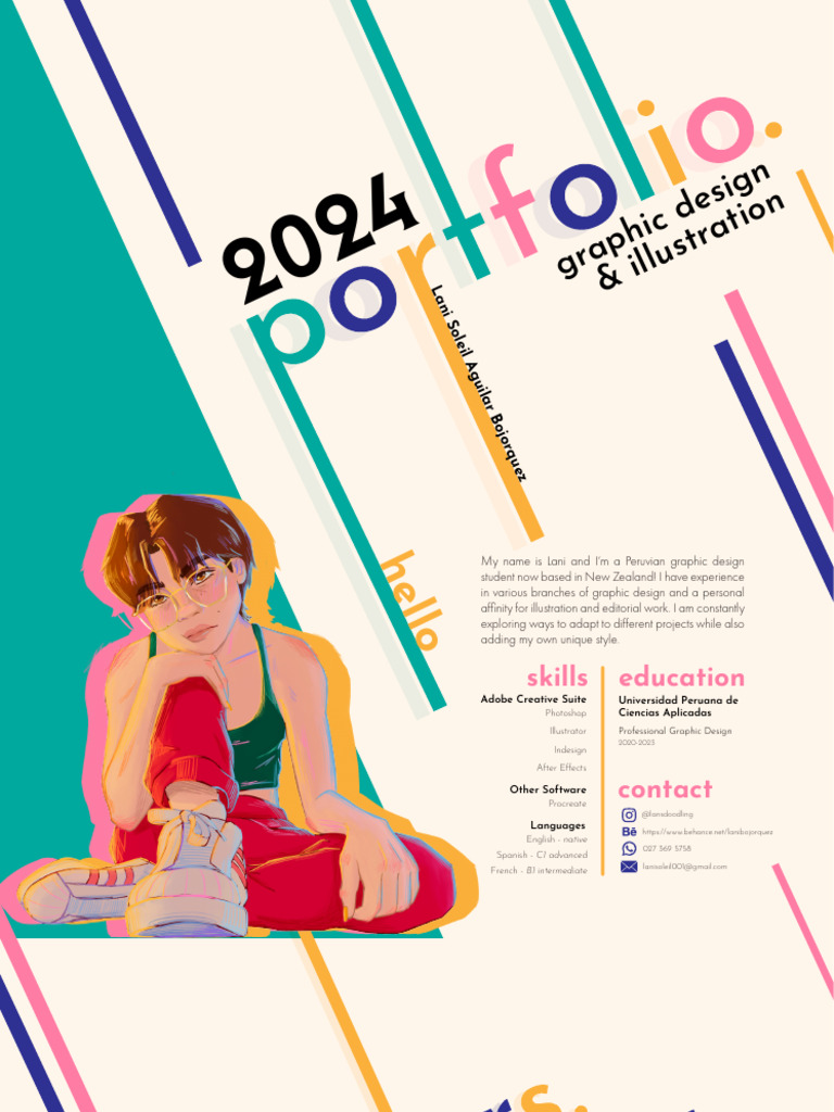 Design portfolio pdf graphics software editing software