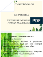 JENIS PENELITIAN EPIDEMIOLOGI (PRK 1)