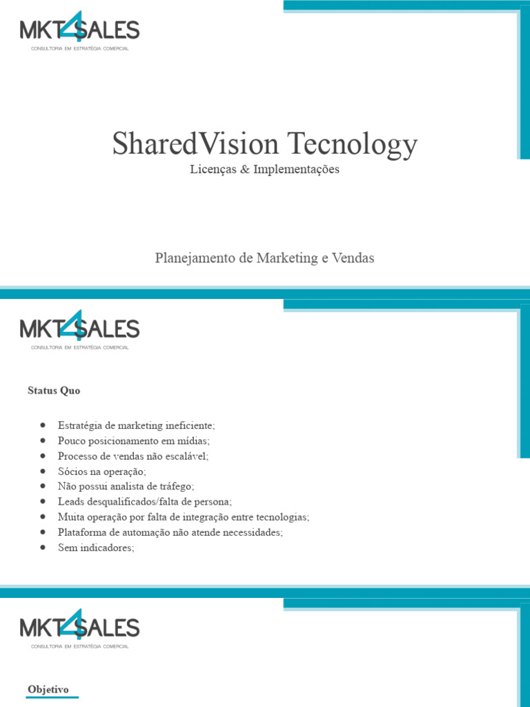 Estratégia de Vendas e Marketing SharedVision | PDF | Marketing ...