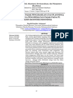 Perencanaan Pajak Penghasilan (Tax Planning) Dalam Upaya Penghematan Pajak Pada Pt. Golden Rooster Indonesia