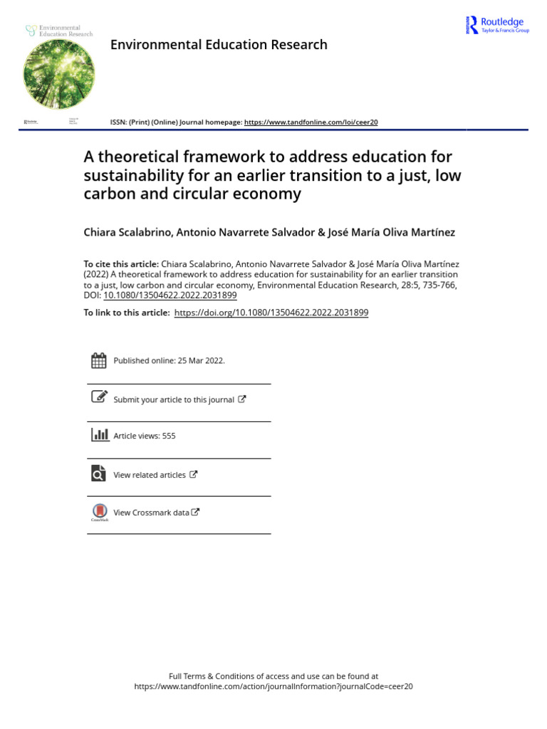 Framework for Education for Sustainability | PDF