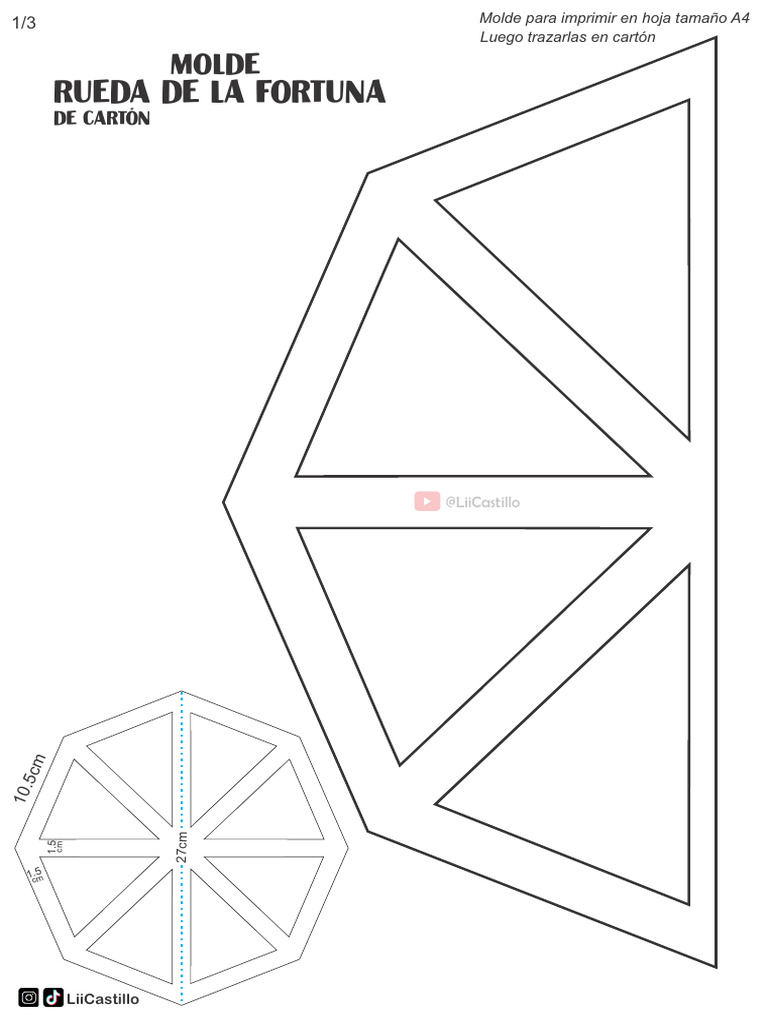 Dibujos Para Colorear De La Rueda De La Fortuna Cris 🎃 | La Carta