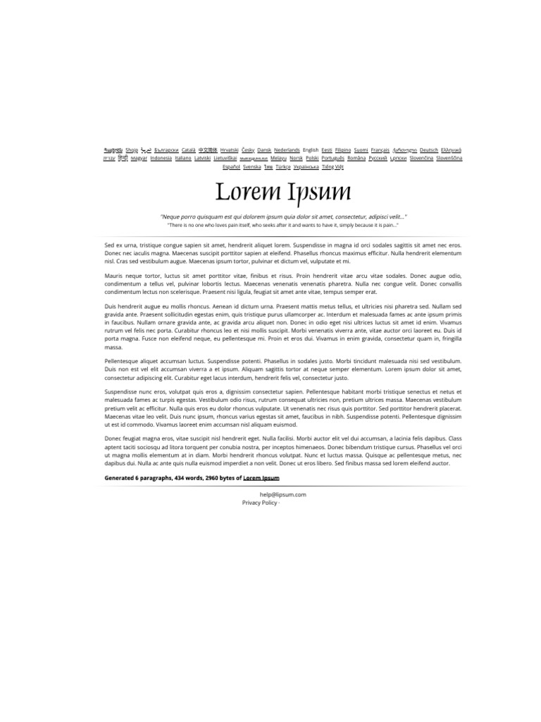 Lorem Ipsum | PDF