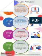 Plantilla de Infografia de Proceso en Word 03