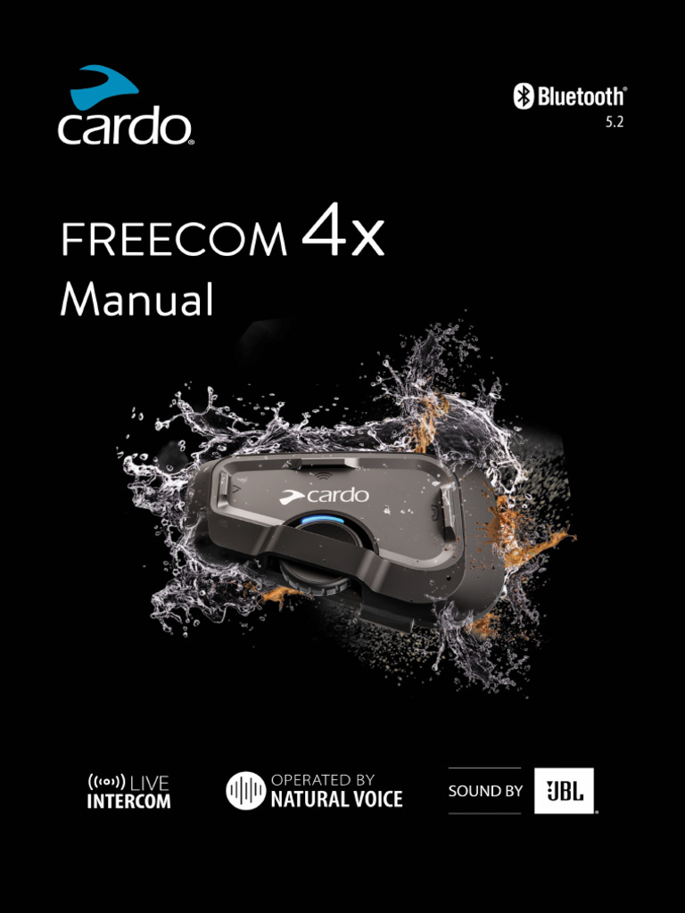 Manual del Cardo FREECOM 4x | PDF | Bluetooth | Teléfonos móviles