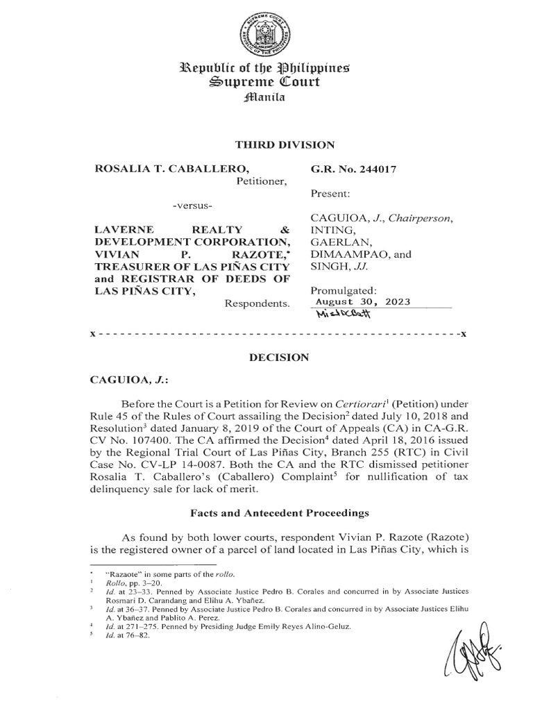 Sc Decision Pdf Taxes In Rem Jurisdiction