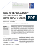 Isometric Hand Grip Strength Correlated With
