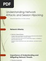 Understanding Network Attacks and Session Hijacking