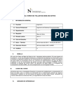 Silo - Tips - Silabo Del Curso de Taller de Base de Datos