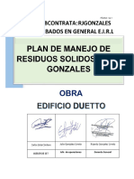 Plan de Gestión Ambiental RJ Gonzales Duetto of